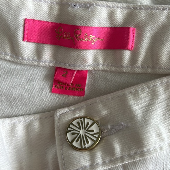 Lilly Pulitzer white denim skirt 🤍 - Picture 4 of 7